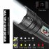 30w Led Flashlight Xhp360 4 Level Multi functional Strong Light Long range Camping Light Torch 1057a White Light Large