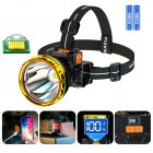 30w Led Headlights High Brightness Strong Light USB Rechargeable Outdoor IPX4 Waterproof Head Lamp Camping Equipment yellow light