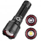 30w Led Mini Flashlight Telescopic Zoom Super Bright Aluminum Alloy Outdoor Strong Light Cob Work Light Xhp160 P360 flashlight