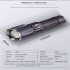 30w Led White Light Flashlight Type c Rechargeable Long range 1500m Telescopic Zoom Outdoor Strong Light Torch 850B USB  without battery