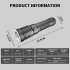 30w Xhp50 Led Flashlight 4 Level Telescopic Zoom Super Bright Powerful Strong Light Tybe c Usb Rechargeable Torch white light flashlight