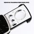 30x 60x 90x Small Handheld Magnifying Glass Foldable Optical Lens Reading Magnifier with UV Led Black