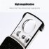 30x 60x 90x Small Handheld Magnifying Glass Foldable Optical Lens Reading Magnifier with UV Led Silver