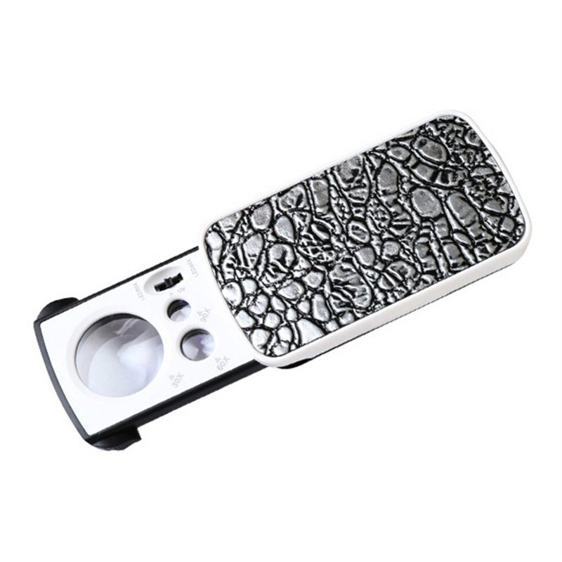 30x 60x 90x Small Handheld Magnifying Glass Foldable Lens Reading Magnifier