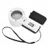 30x Led Light Luminous Magnifying Glass Double Optical Glass Lens Hand held Magnifier