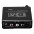 32 192k Digital To Analog Audio Converter Receiver Volume Adjustment Bidirectional Toslink To Coax Audio Adapter Host power cord Optical cable