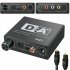 32 192k Digital To Analog Audio Converter Receiver Volume Adjustment Bidirectional Toslink To Coax Audio Adapter Host power cord Optical cable