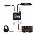 32 192k Digital To Analog Audio Converter Receiver Volume Adjustment Bidirectional Toslink To Coax Audio Adapter Host power cord Optical cable