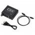 32 192k Digital To Analog Audio Converter Receiver Volume Adjustment Bidirectional Toslink To Coax Audio Adapter Host power cord Optical cable