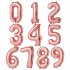 32 inch Rose Gold Digital  Aluminum  Film  Balloons 0 9 Number Party Venue Decoration Props Balloon 7