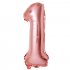 32 inch Rose Gold Digital  Aluminum  Film  Balloons 0 9 Number Party Venue Decoration Props Balloon 7