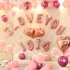 32 inch Rose Gold Digital  Aluminum  Film  Balloons 0 9 Number Party Venue Decoration Props Balloon 8