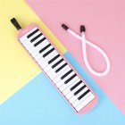 32-key Piano Professional Playing Musical Instrument with Mouthpiece + Long Hose Pink_32 keys