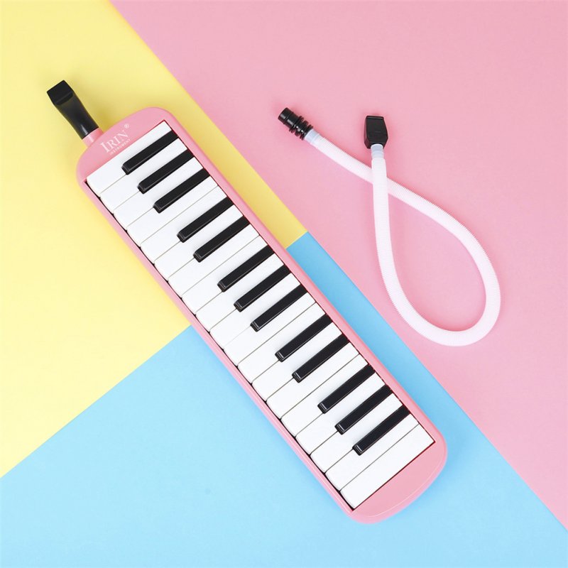 32-key Piano Professional Playing Musical Instrument with Mouthpiece + Long Hose Pink_32 keys