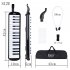 32 key Piano Professional Playing Musical Instrument with Mouthpiece   Long Hose black 32 keys