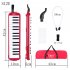 32 key Piano Professional Playing Musical Instrument with Mouthpiece   Long Hose red 32 keys