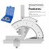 320 Degree Universal Angle Ruler with Diagonal Extension Blades Roller Knobs and Fine tuning Devices Bevel Protractor