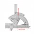 320 Degree Universal Angle Ruler with Diagonal Extension Blades Roller Knobs and Fine tuning Devices Bevel Protractor