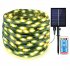 330ft Solar Led Rope Lamps Outdoor Ip67 Waterproof String Light with Remote Control 20 meters 200 lights