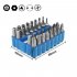 33pcs set Hollow Screwdriver Kit Hexagonal Hex Cross Torx Shaped Drills Hand Tools 33pcs set blue