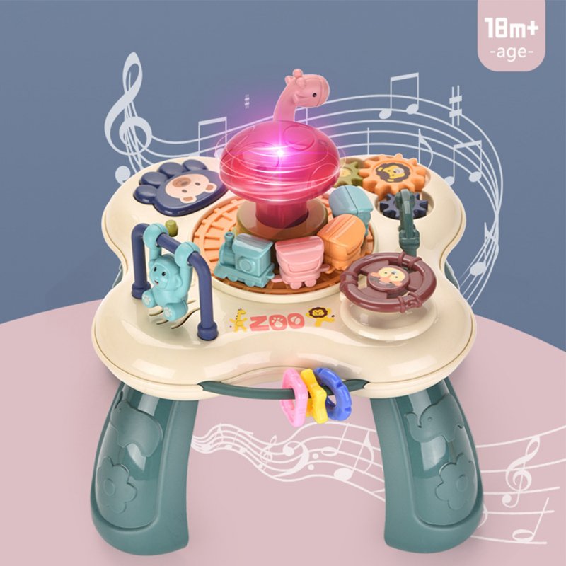 Creative Mini Animal Park Game Table Multi-functional Electric Light Music Hand Heat Drum Desktop Game Toys For Kids 