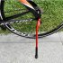 35 41cm Mountain Bike Bicycle Aluminum Alloy Quick Release Adjustable Side Stand Foot Stand red One size