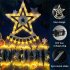 350led Christmas Waterfall Lights 11ft 8 Modes Holiday Party Lamps for Outdoor Yard Decks Balconies Decor Colorful