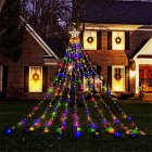 350led Christmas Waterfall Lights 11ft 8 Modes Holiday Party Lamps