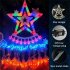 350led Christmas Waterfall Lights 11ft 8 Modes Holiday Party Lamps for Outdoor Yard Decks Balconies Decor Colorful