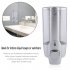 350ml Hand Soap Dispenser Wall Mount Shower Liquid Dispensers Containers with Lock for Bathroom Washroom Soap Dispenser Pump Silver