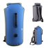 35L Outdoor Backpack Waterproof Bag Rafting Upstream Inflatable Swimming Bag Pvc Waterproof Bag Bucket Bag blue 35L