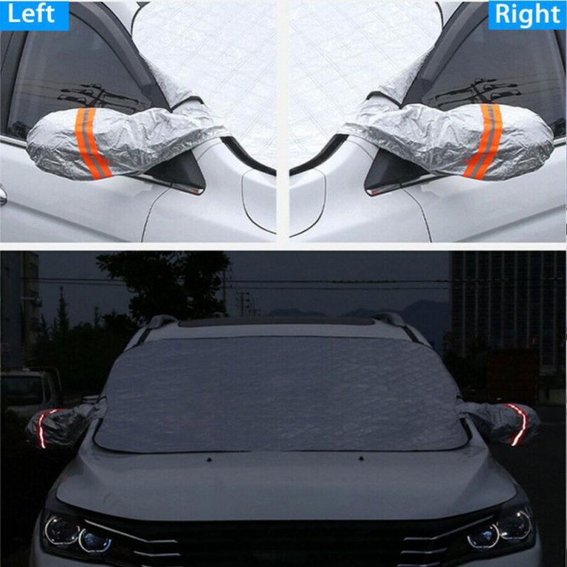 140cmx120cm Car Windscreen Frost Cover Snow Magnetic Cover Windshield General Car Cover with Two Mirror Covers 
