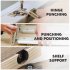 35mm Hinge Hole Drill Guide  3 In 1 Aluminum Alloy Hinge Hole Locator  Multi Functional Punching Fixer  Woodworking Drilling Locator For DIY Enthusiasts Carpent