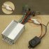 36 72V 125db Anti theft Alarm System Intelligent Safety Anti theft Remote Control Alarm Device For Scooter black