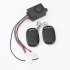 36 72V 125db Anti theft Alarm System Intelligent Safety Anti theft Remote Control Alarm Device For Scooter black