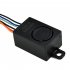 36 72V 125db Anti theft Alarm System Intelligent Safety Anti theft Remote Control Alarm Device For Scooter black