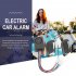 36 72v 125db E bike Anti theft Alarm System Smart Security Anti Lost Remote Control Detector Alarm For Scooter Bicycle silver black