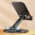 360 Adjustable Cell Phone Stand Angle Height Adjustable Holder Sturdy Phone Stand For Desk For Mobile Phones black