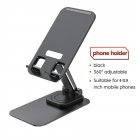 360 Adjustable Cell Phone Stand Angle Height Adjustable Holder Sturdy Phone Stand For Desk For Mobile Phones black