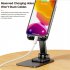 360 Adjustable Cell Phone Stand Angle Height Adjustable Holder Sturdy Phone Stand For Desk For Mobile Phones black
