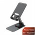 360 Adjustable Cell Phone Stand Angle Height Adjustable Holder Sturdy Phone Stand For Desk For Mobile Phones black