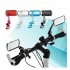 360 Degree Bicycle Rear View Mirror Motorcycle Electric Vehicle Safety Rearview Black pair  including the same color mounting base 