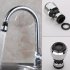 360 Degree Rotating Faucet Filter Tip Water Bubbler Faucet Anti splash Economizer Kitchen Supplies black