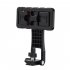 360 Degree Rotating Mobile Phone Clip Multi function Live Broadcast Horizontal Vertical Selfie Stick Cellphone Holder Tripod black