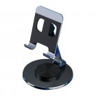 360 Degree Rotating Phone Stand Holder Multi-functional Folding Tablet Bracket For Office Desktop Bedside [dark night black]