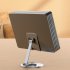 360 Degree Rotating Phone Stand Holder Multi functional Folding Tablet Bracket For Office Desktop Bedside  rose gold 