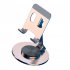 360 Degree Rotating Phone Stand Holder Multi functional Folding Tablet Bracket For Office Desktop Bedside  rose gold 