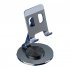 360 Degree Rotating Phone Stand Holder Multi functional Folding Tablet Bracket For Office Desktop Bedside  rose gold 