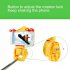360 Degree Rotating Selfie Stick Mobile Phone Bluetooth Automatic Rotating Stainless Steel   ABS black