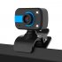 360 Degree USB 12M HD Webcam Web Cam Clip on Digital Camcorder with Microphone for Laptop PC Computer blue
